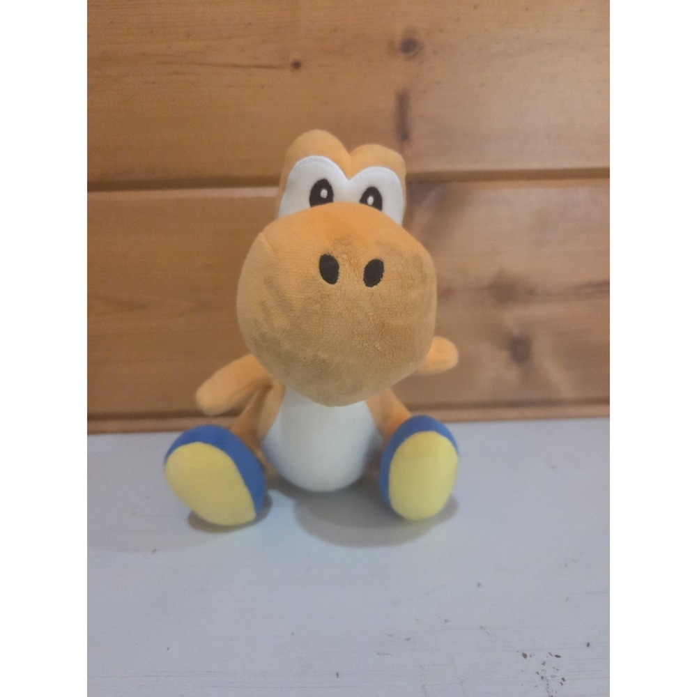 Nintendo Super Mario Orange Yoshi Plush Doll Plush Video Game Character 2014 D41